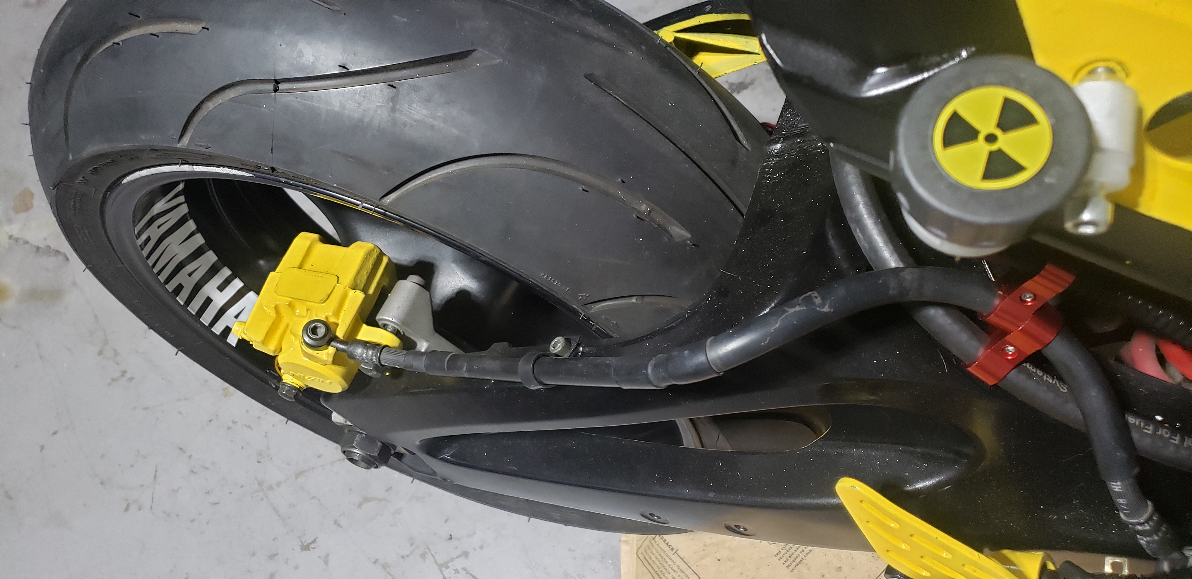 Custom Yamaha R6 Rear Brakes and Swing Arm